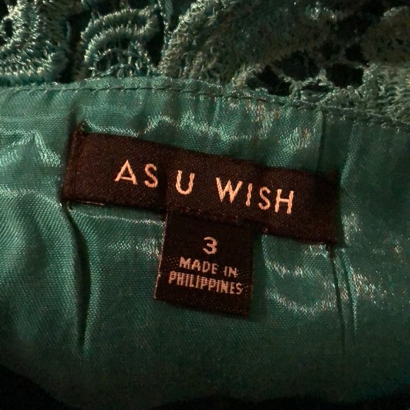 As U Wish Homecoming Blue Lace Dress - Picture 6 of 6